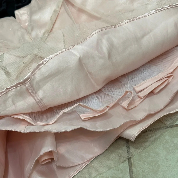 Jona Michelle Kids Party Formal Velvet Black/Pink tutu Girls Dress size 6 - Picture 8 of 9